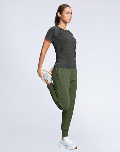 Image of SANTINY Women's Joggers Pants with Pockets Lightweight High Waisted Athletic Gym Workout Pants for Women Yoga Travel