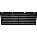 Rejilla de ventilación para frigorífico, caravana, caravana, plástico, negro, 365 x 140 mm, con mosquitera