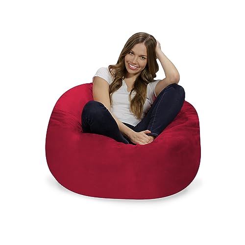 チルサック(Chill Sack) キッズビーンバッグチェア レッド ポリウレタンフォーム 61×61×51cm 【日本正規輸入品】