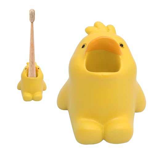 Pruojhw Soporte para cepillos de dientes para niños, lindo soporte para cepillos de dientes de animales, soporte para cepillos de dientes de dibujos animados, recipiente de almacenamiento para pasta