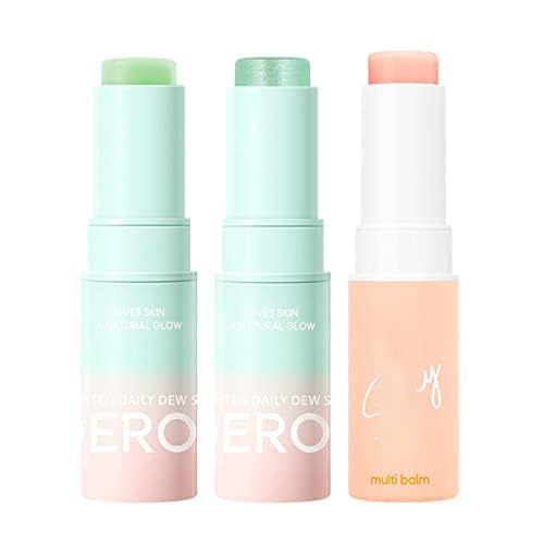 Bálsamo hidratante antiarrugas de 3 colores, bálsamo antiarrugas, bálsamo de colágeno multi, barra hidratante antienvejecimiento, suave para