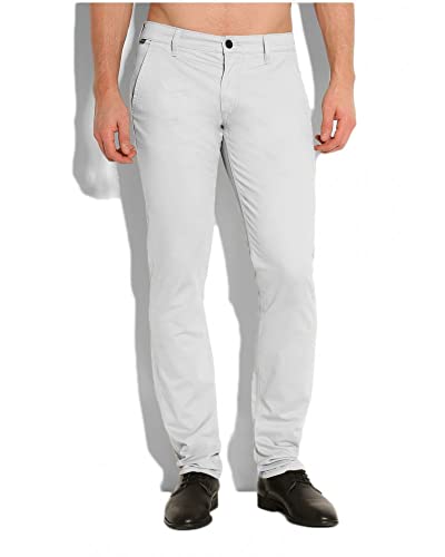 Chino Myron Gris Guess en toile premium et finitions couture
