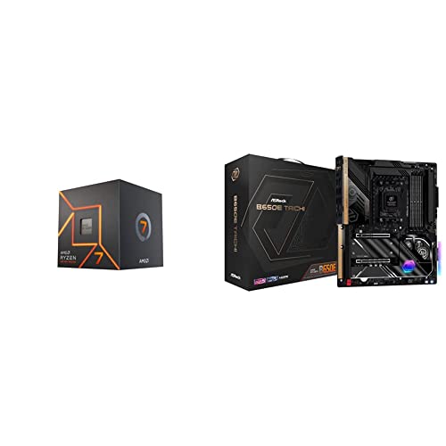 AMD CPU Ryzen 7 7700 100-100000592BOX/EW-1Y + ASRock }U[{[hB650E Taichi
