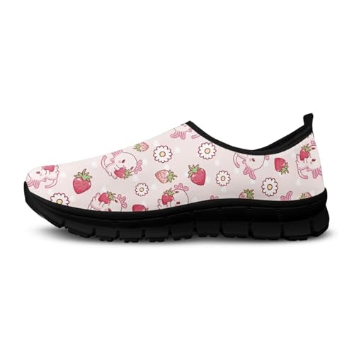 JoyLamoria House Flower Fruit Print Shoes for Women Breathable Sneaker Indoor Outdoor Lightweight Orthopedic Holiday3
