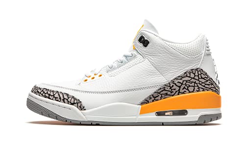 Air Jordan 3 WMNS - White, Black, Laser Orange, Cement Grey