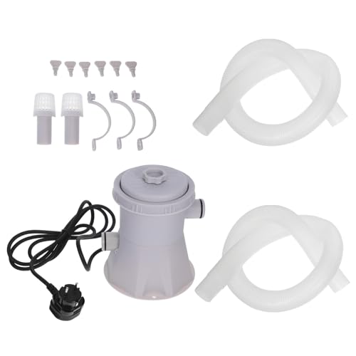 Yardenfun Bomba de Filtro Eléctrica para Piscina con Depuradora Integrada Herramienta de Limpieza y Sistema de Circulación para Agua Limpia y Cristalina