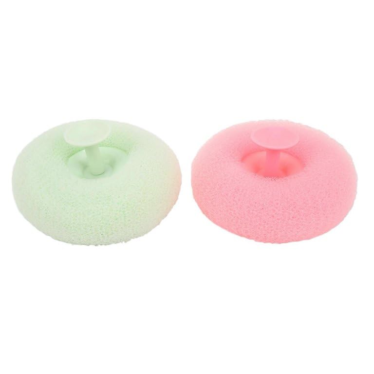 2-in-1 Super Soft Suction Cup Bath Brush,Shower Loofah Sponge, Exfoliating Bath Sponge Cleaning Brush for Body (Pack Of 2)-image-23