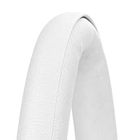 deleyCON 1,5m Kabelschlauch selbstschließend Nylon Kabelmantel - Weiß – Ansicht 3