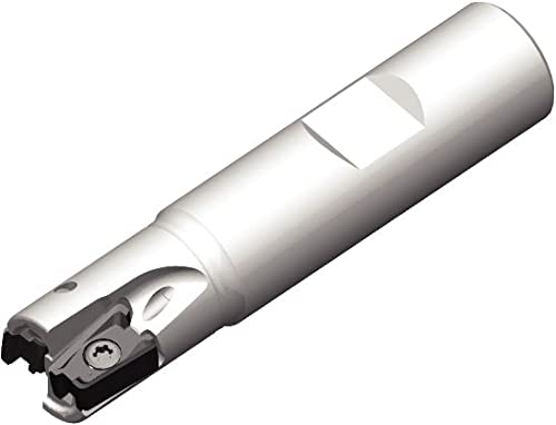 Image of WIDIA 6425575 90 Shoulder Mill VSM490-10 Metric End Mill 25MM Dia, 10MM Cut Depth, 89MM Length, Weldon Shank Cylindrical 5 Flutes