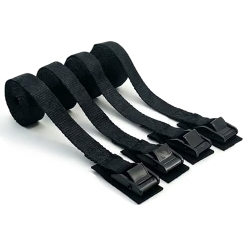 荷締めベルト タイダウンベルト 多用途 荷崩れ防止 自動車 バイク 地震対策 (4, 2m)