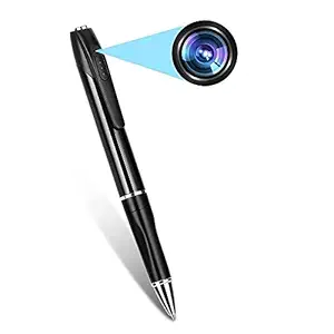 (Refurbished) TECHNOVIEW Spy 1080P Full Hd Pen Camera Hidden 100 Minutes Pen Battery Life Pocket Security Indoor Outdoor Body Camera with Video Audio Recording Secret Pen Recorder with Free OTG Cable