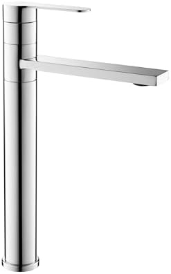 Torneira Água Fria Banheiro 1/4 volta Gowff Cromada Redondo Alto ...