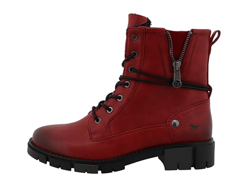 MUSTANG Bottines Femme 15M0322001, Pointure:40 EU, La Couleur:Rouge