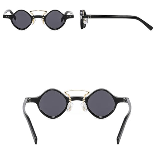 Lunettes de soleil carrées rétro à double ponts violet léopard