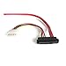 StarTech.com 18in SAS 29 Pin to SATA Cable with LP4 Power - 18in SAS 29 pin to SATA Cable - 18in SFF 8482 to SATA (SAS729PW18), Red