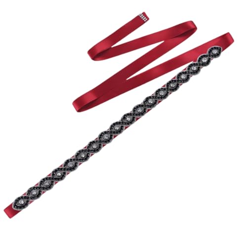 Women's Black Rhinestone Belt, Handmade Ball Gown Waistband, Bridal Accessory