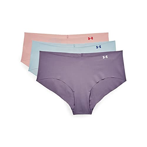 Image of Under Armour Women's Deprecated-3-pack Pure Stretch No Show Hipster Underwear, All-day Comfort Fit & Ultra-soft