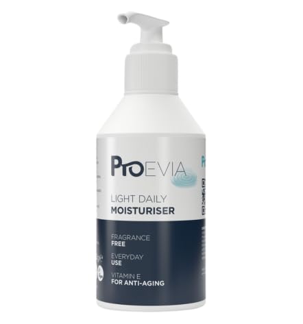 ProEVIA Light Daily Moisturiser 250g, Face & Body, Fragrance free, Vitamin E, Vegan, Suitable from Birth, Dermatologically Tested