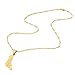 Produktbild VAWAA Komoren Karte Anhänger & 45cm / 60cm Halskette, Gold Farbe/Weißgold Landkarte Komoren/Komoren Schmuck 45cm Gold