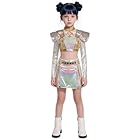 HJuyYuah Girls Demon Costume Hunters Clothes Skirt Tops Dance Outfit Set Halloween Clothes Matching Outfits 01# Yellow 10
