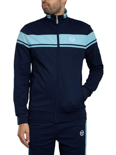 Sergio Tacchini Homme Veste De Survêtement Damarindo, Maritime Blue/Baltic Sea, XL
