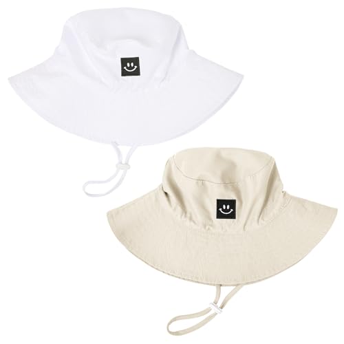 Image of Baby Toddler Sun Hat,Kids Summer UPF 50+ Foldable Beach Bucket Hat for Boys Girls Children