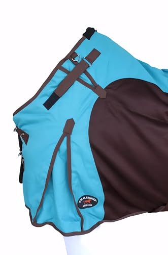 Image of 1200D Horse Turnout Blanket Waterproof, Breathable, Heavy-Weight Winter Blanket with 300g Fill, Ripstop Outer Shell