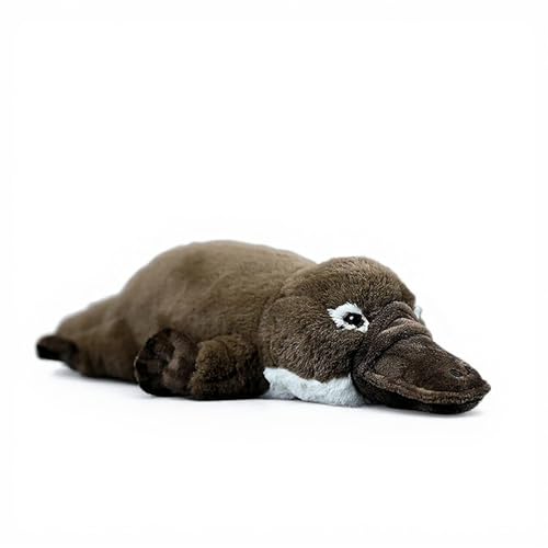 PuffPurrs Lebensechter Schnabeltier-Plüsch, Realistischer Entenschnabel-Breite Schnauze Teddy, Süßer Schnabeltier Kissen-Geschenk, 43 cm