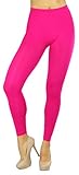 ToBeInStyle Women's Footless Elastic Leggings - One Size - Pink