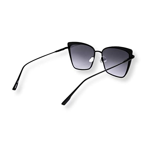 EVEE Cat Eye Sunglasses For Women with Reflective Lenses and Metal Frame - (Meow)2
