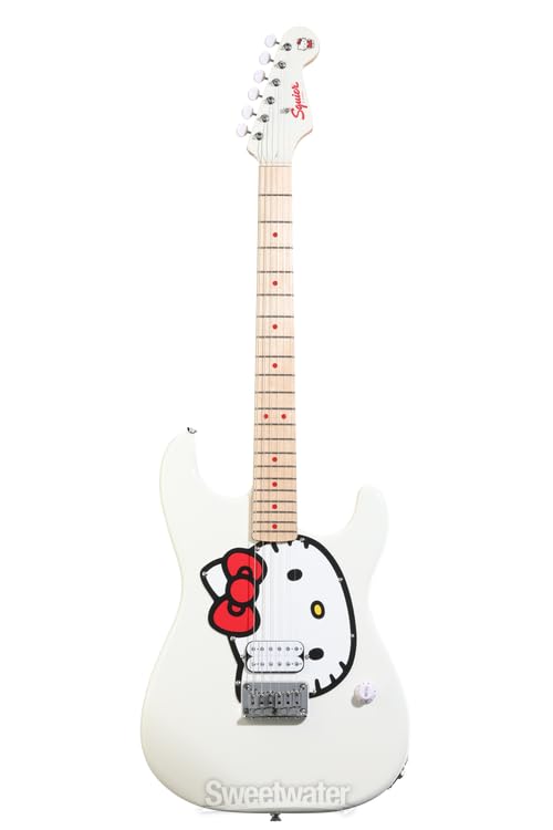 Amazon | Fender x Hello Kitty White Stratocaster | エレキギター