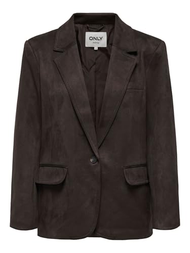 Blazer da donna ONLY L/S Faux Suede TLR Onlina Life-Blazer in Finta Pelle Scamosciata, Taglia L, Torta al Ci, 48 Donna