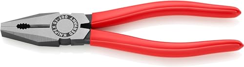 KNIPEX Alicate universal recubiertos de plástico 200 mm, 03 01 200 EAN