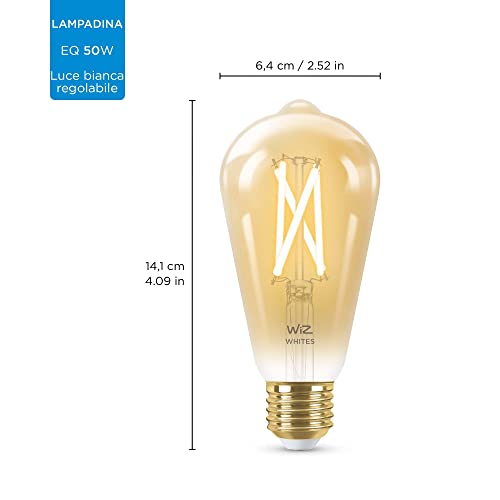 Lampadina Smart WiFi, Luce Bianca da Calda a Fredda Dimmerabile, Filament Ambrata, E27, 2 PezziI, 6.5W, Tecnologia SpaceSense, Controllo Vocale (Alexa, Apple HomeKit, Google Home) - Illuminazione - Immagine 2