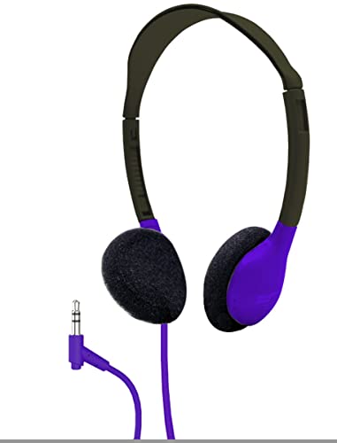HamiltonBuhl Personal On-Ear Stereo Headphone, Purple