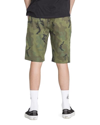 Image of Volcom Men's Vmonty Chino Shorts - 22 inch Outseam, Relaxed Fit, Durable Cotton Fabric