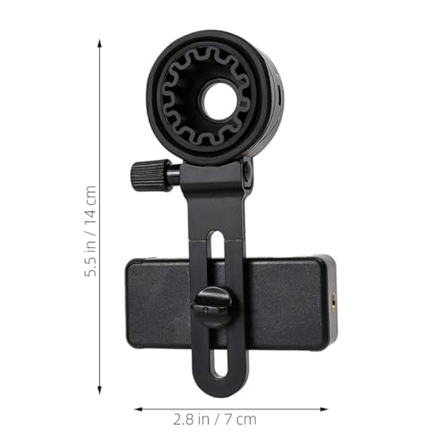 Adaptador soporte para teléfono ajustable microscopio telescopio clip celular monocular 5