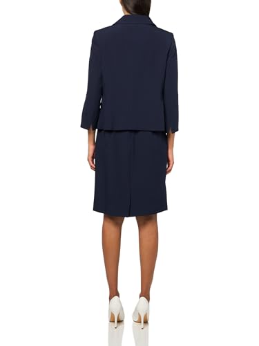 Women's Four Button Boxy Blazer & Dress, 2pc Set2