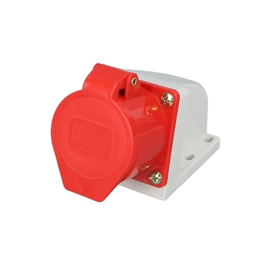 QOYCEPVNH 32A 5-pin 220V-415V 3P+E+N IP44 Power Electrical Connection Industrial Plug and Socket Waterproof Male and Female Connector(125 32a 5pin)