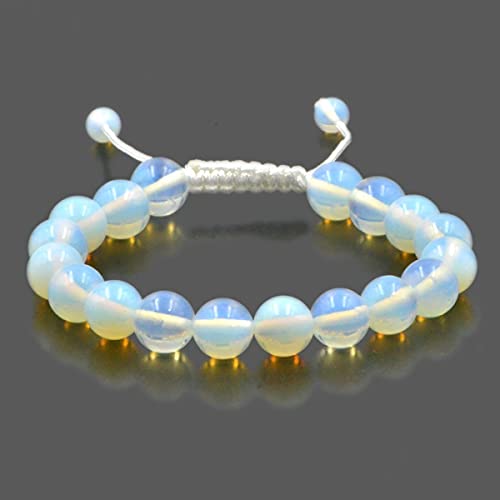 Image of AD Beads Natural 10mm Gemstone Bracelets Healing Power Crystal Macrame Adjustable 7-9 Inch