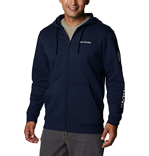 Columbia Men's Trek Full Zip Hoodie, 2024 Collegiate Navy/CSC