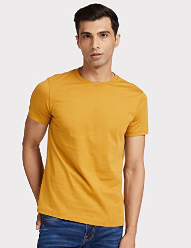 Image of Amazon Brand - Symbol Men's Solid Cotton T Shirt | Round Neck | Half Sleeve | Plain | Combo Pack of 2-Regular Fit (Available in Plus Sizes)