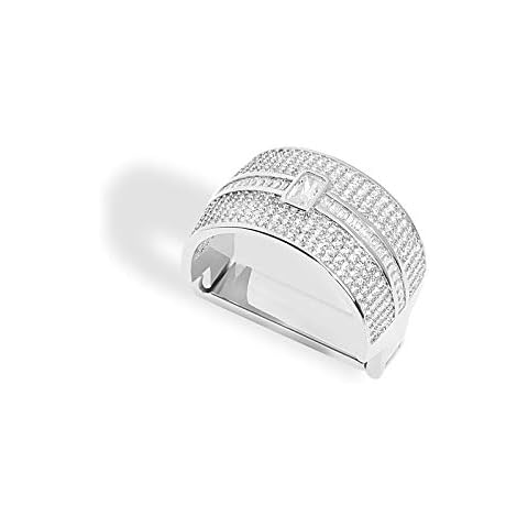 Mens Tie Ring Tie Clasp Necktie Clips Holder Bar Accessories for Necktie Gold Silver Tone, alloy, crystal Cover