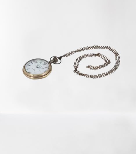 Reloj de bolsillo de latón de diseño marino antiguo, estilo vintage, azul marino real