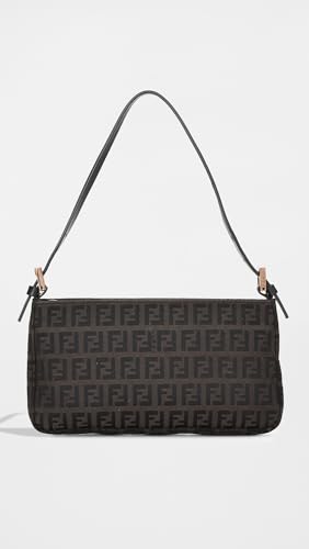 WHAT GOES AROUND COMES AROUND Women's Pre-Loved Fendi Brown Zucchino Shoulder Mini Bag2