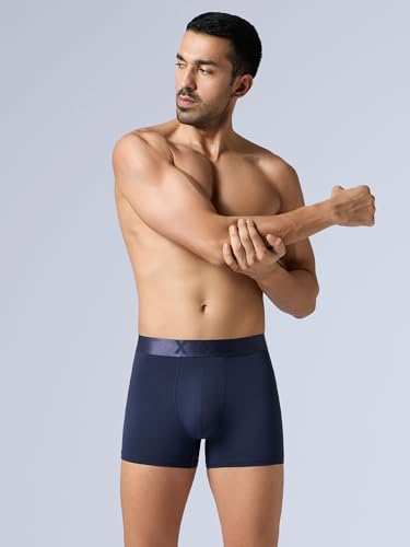 Image of XYXX Men's Rev Tactel Elastane Stretch Solid Trunks with No Marks Waistband & 8X Quick Dry