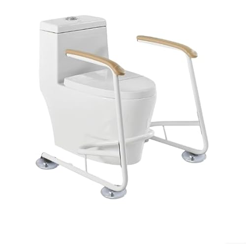 トイレ 手摺 置き型 トイレ手すり置くだけ トイレ てすり 介護用 手すり 介護 トイレ 置き型手すり 介護 立ち上がり補助手摺 (トイレの手すり - 吸盤でアップグレード)