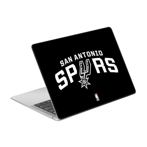 Peau autocollante MacBook Air 13.3 San Antonio Spurs Head Case Designs vinyle noir A1932 A2179 NBA skin