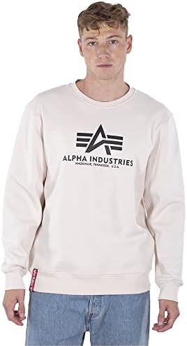 (-32%) Alpha Industries Basic Sweater Sweatshirt für Herren Jet Stream White