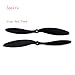 Mewutal RC Propeller,FPV Propeller, 2 Blade Fixed Wing Aircraft Toy, 5 Pairs 9x4.7 Inch Plastic Black with Adapter Rings.